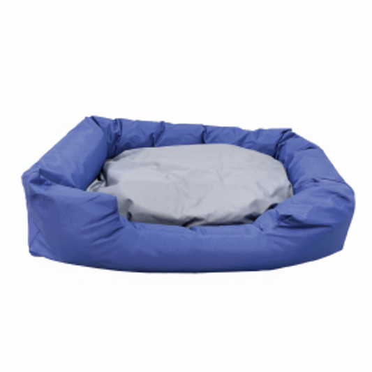 NutraPet L-86CM W-65CM H-19CM LOUNGER BED NAVY & GREY L