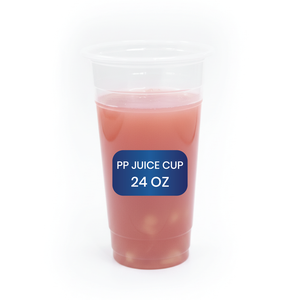 PP Juice Cups – 16oz & 24oz (95mm Diameter) | Clear Plastic Beverage Cups | 1000pcs
