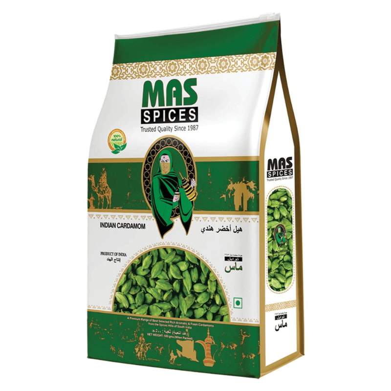 MAS Cardamom 6MM 1KG â€“ Premium Green Elaichi Whole - SNHÂ Packing