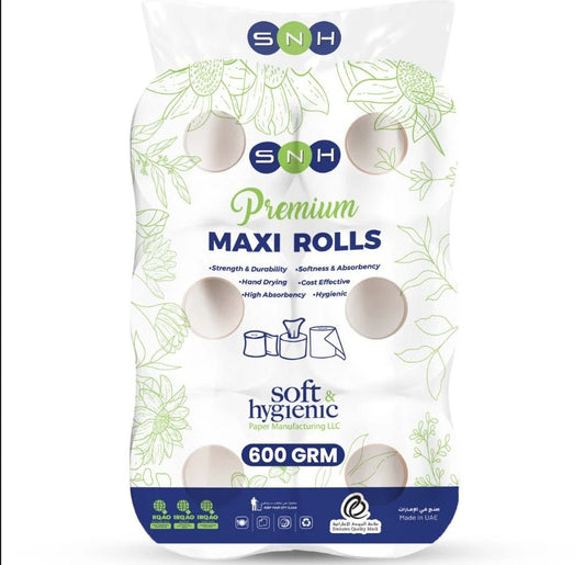 Maxi Roll Deluxe Embossed 2 Ply 600G to 900G - SNH Packing