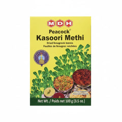MDH Kasuri Methi 100g Dried Fenugreek Leaves Kasoori Methi - SNH Packing