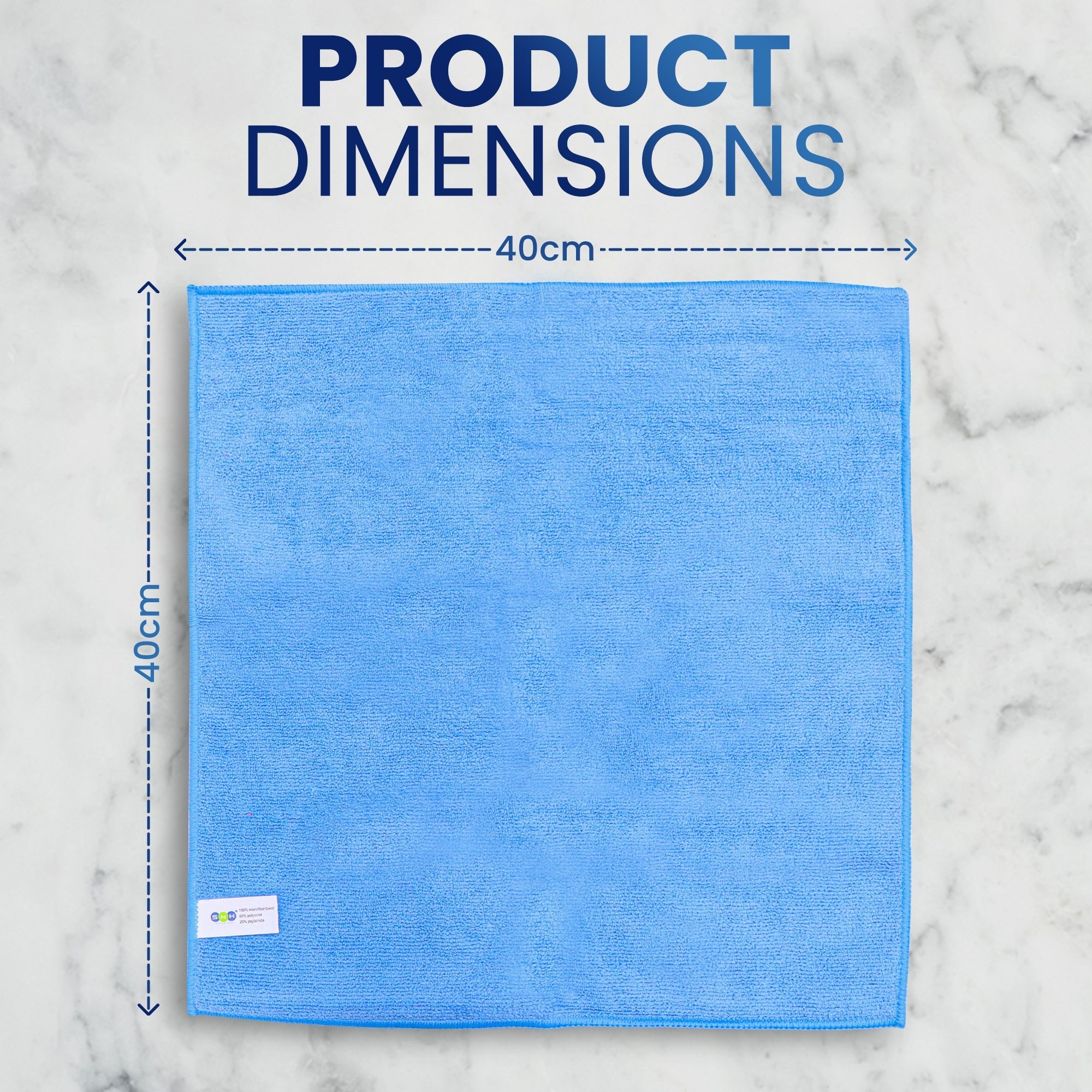 Microfiber Cleaning Cloth – 5 PCS PKT | 40x40 cm - SNH Packing