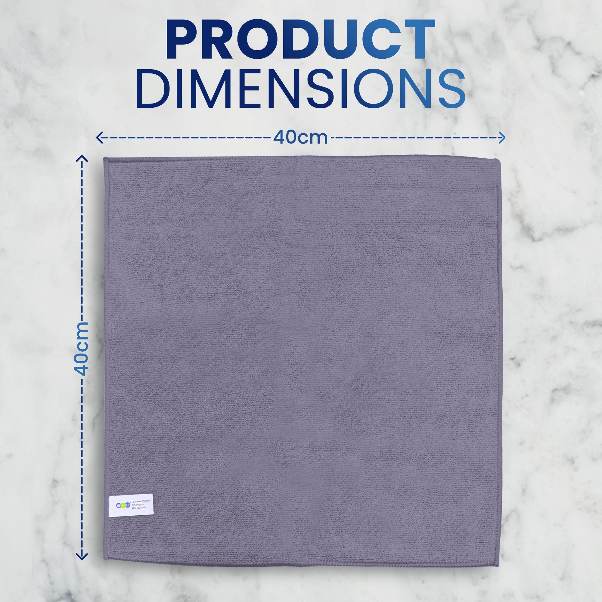 Microfiber Cleaning Cloth – 5 PCS PKT | 40x40 cm - SNH Packing