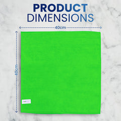 Microfiber Cleaning Cloth Pack – 40x40cm | Blue, Red, Pink, Grey, Green & Mix Color | 5pcs Pack
