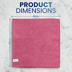 Microfiber Cleaning Cloth Pack – 40x40cm | 5pcs x 20PKTs | Multi-Color Options