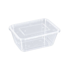 Microwavable Rectangular Containers Clear Lid 500ml to 1500ml - SNH Packing