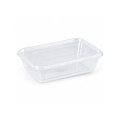 Microwavable Rectangular Containers Clear Lid 500ml to 1500ml - SNH Packing