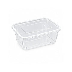 Microwavable Rectangular Containers Clear Lid 500ml to 1500ml - SNH Packing