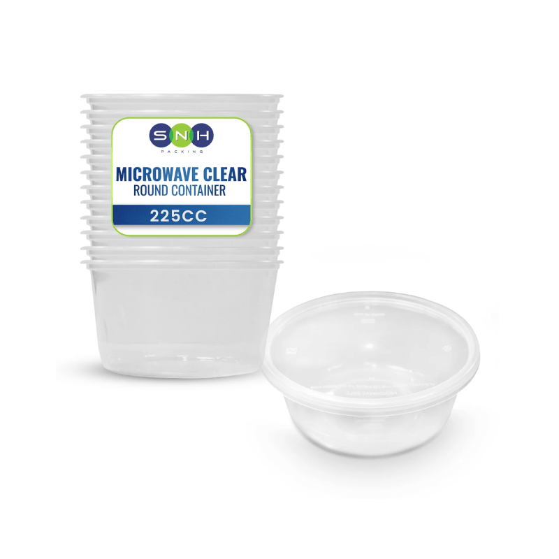 Microwave Round Containers with Lids | Leak - Proof & Safe - SNH Packing