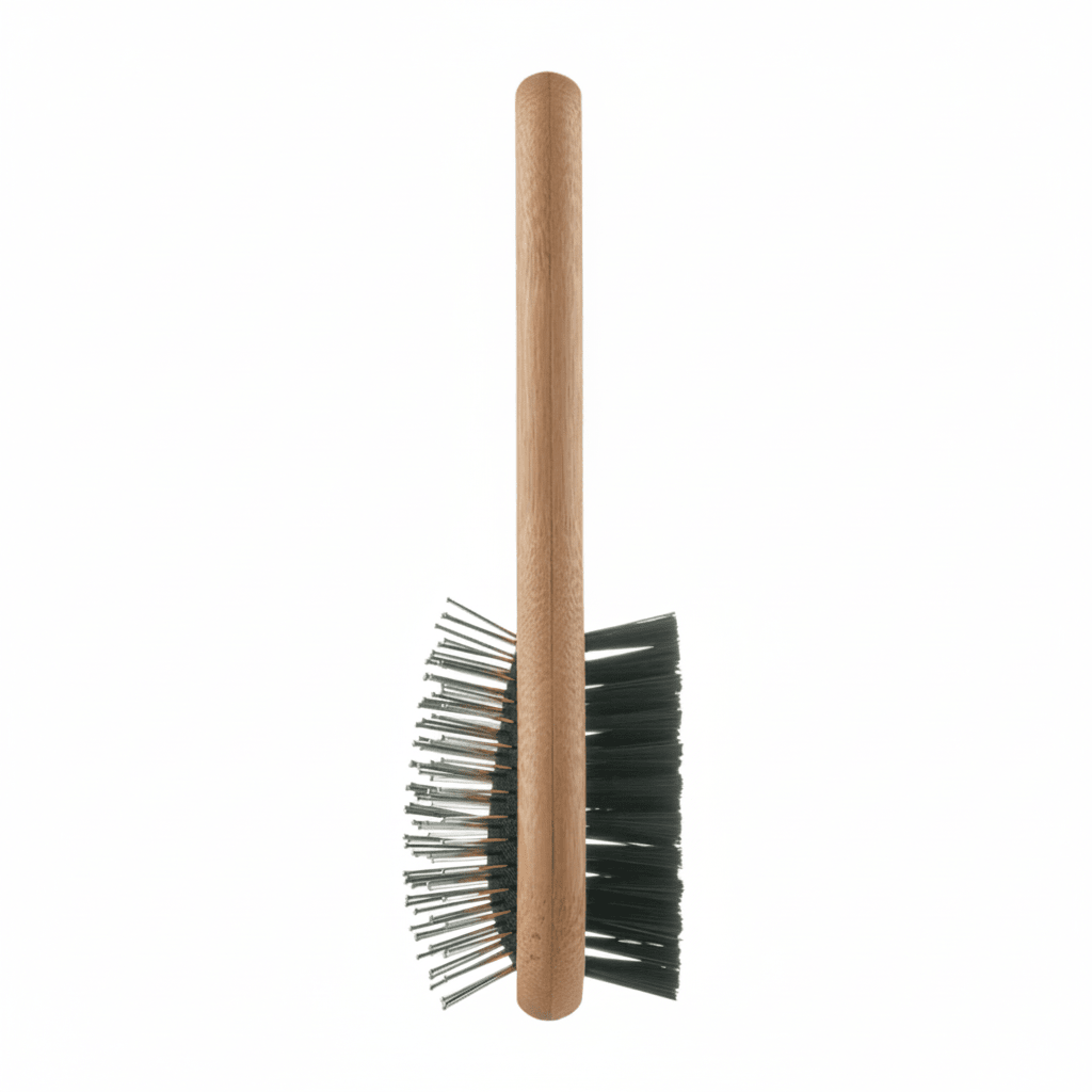 Mikki Small Bamboo Double-Sided Pet Grooming Brush - SNH Packing
