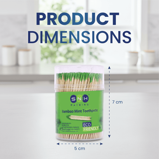 Minted Toothpicks – 400 PCS Cup Pack - SNH Packing