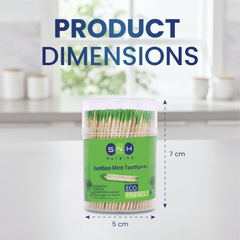 Minted Toothpicks – 400 PCS Cup Pack - SNH Packing