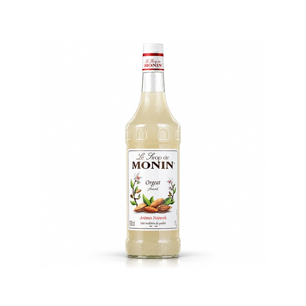 Monin Almond Orgeat Syrup France 1L for Coffee Cocktails and Desserts - SNH Packing