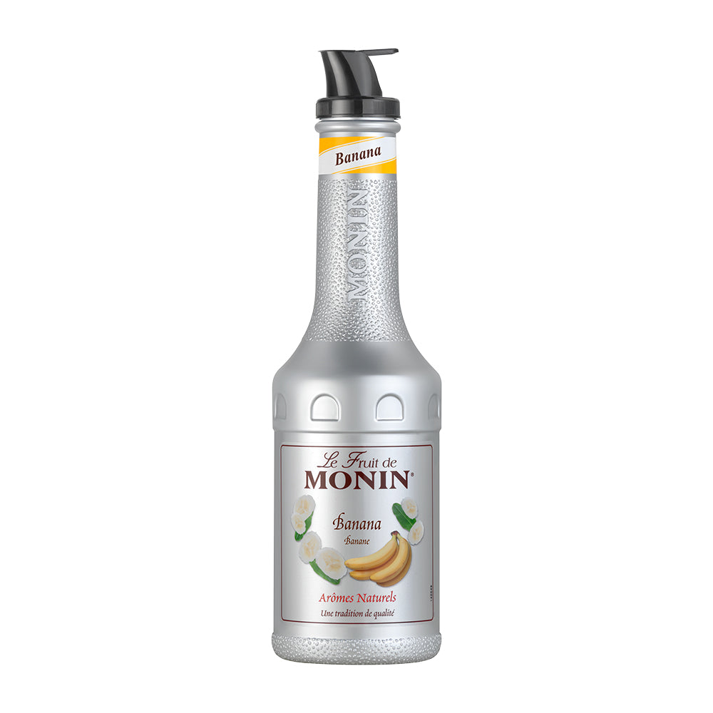 Monin Banana Fruit Mix Puree 50 Percent Banana Puree 1L