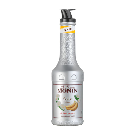 Monin Banana Fruit Mix Puree 50 Percent Banana Puree 1L
