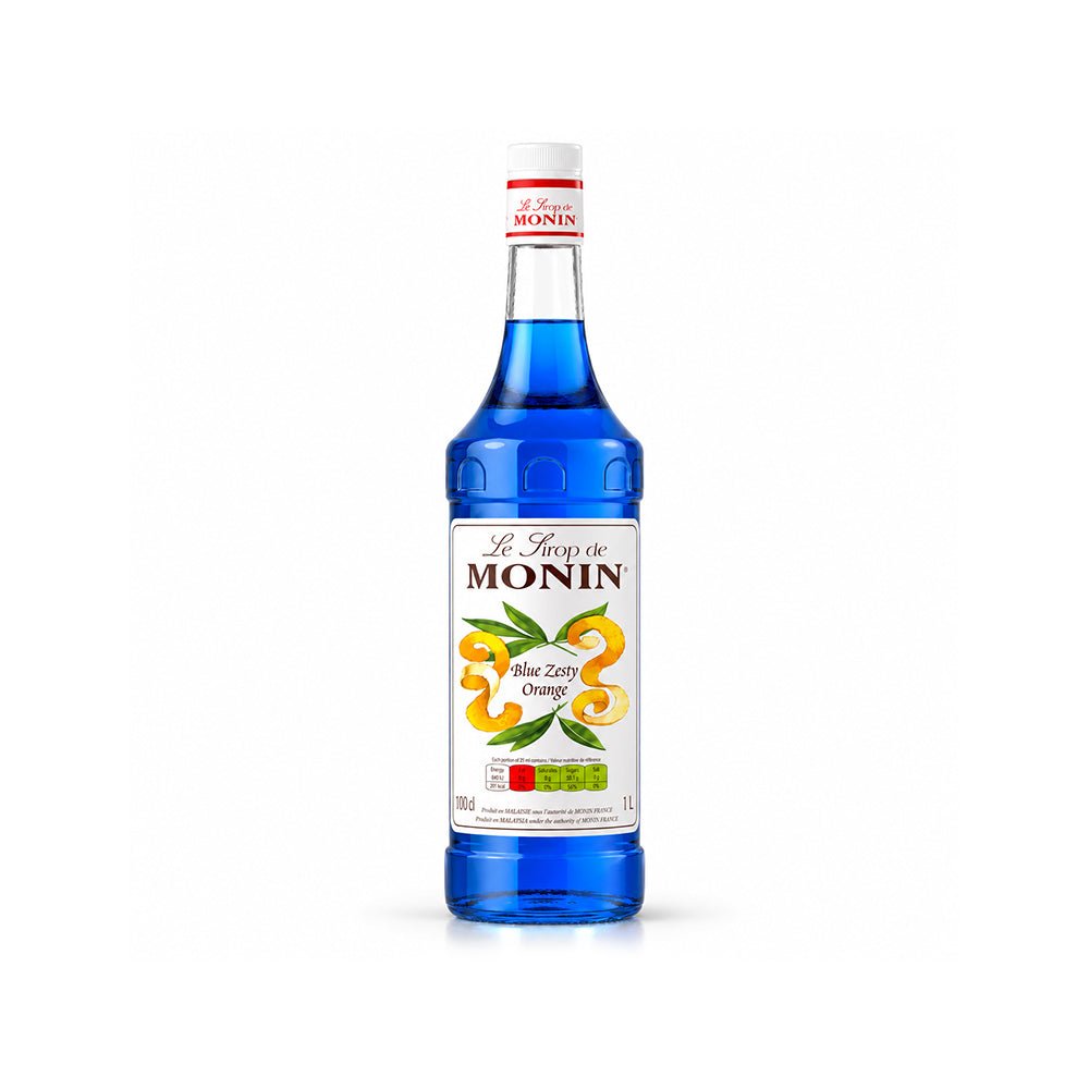 Monin Blue Lagoon Zesty Orange Syrup 1L Citrus Flavour Beverage Syrup - SNH Packing