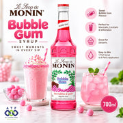 Monin Bubble Gum Syrup 700ml for Mocktails - SNH Packing