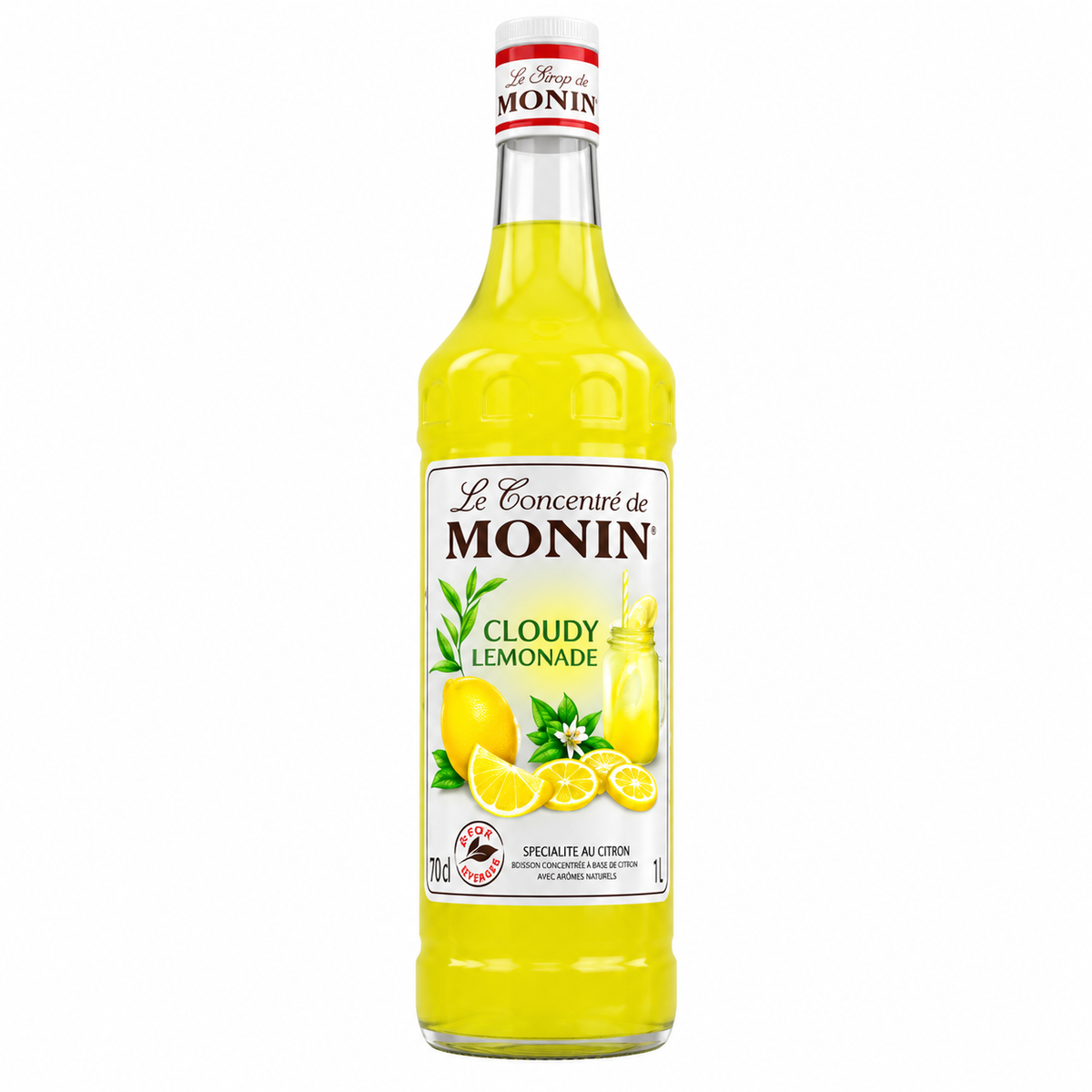 Monin Cloudy Lemonade Syrup Citrus Flavour 1L