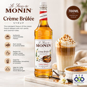 Monin Creme Brulee Syrup 700ML Premium Dessert Flavour Syrup - SNH Packing