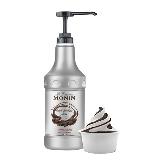 Monin Dark Chocolate Sauce Beverage Topping 1.89L
