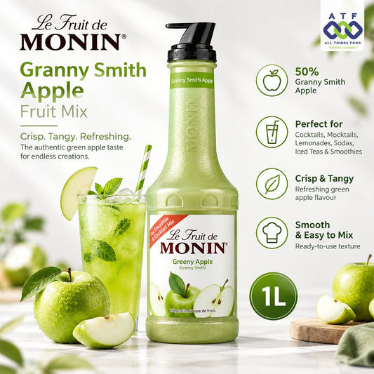 Monin Granny Smith Apple Fruit Mix 1L - SNH Packing