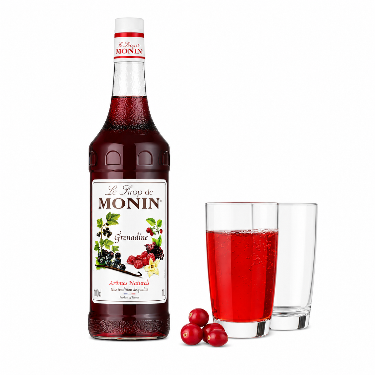 Monin Grenadine Syrup Red Fruit Flavour 1L