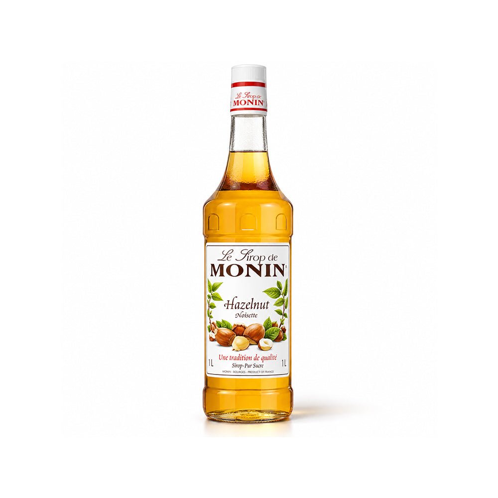 Monin Hazelnut Syrup 1L Premium Nutty Coffee Beverage Syrup - SNH Packing