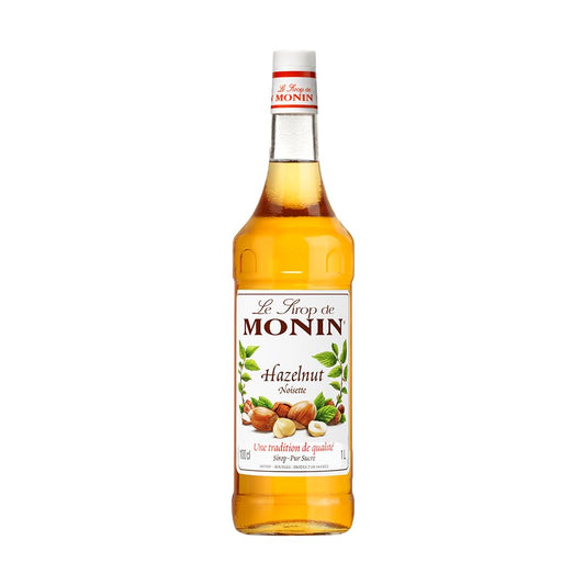 Monin Hazelnut Syrup Nutty Almond Vanilla Flavour 1L