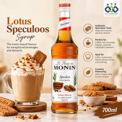 Monin Lotus Speculoos Syrup 700ml Biscuit Flavour Beverage Syrup - SNH Packing
