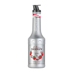 Monin Lychee Fruit Mix Puree 1L for Drinks and Desserts - SNH Packing