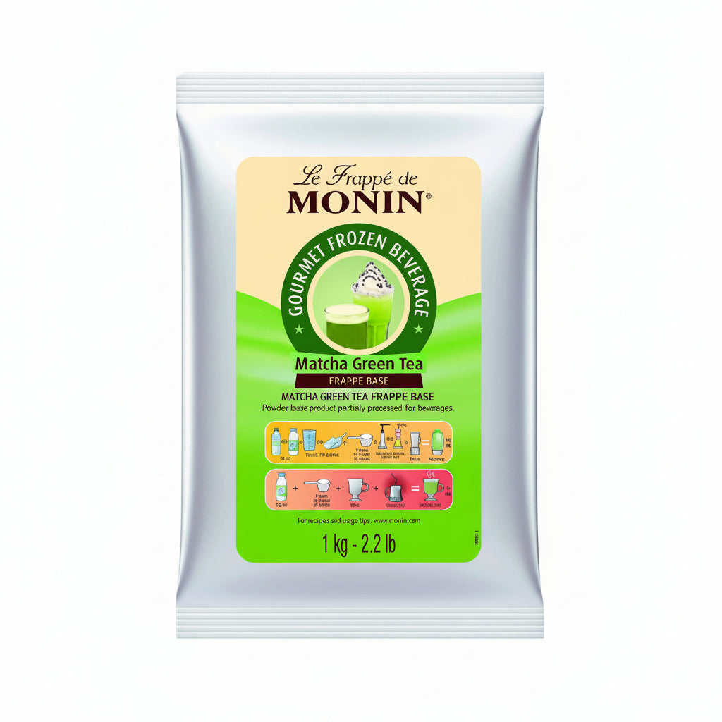 Monin Matcha Green Tea Frappe Base Powder 1kg Bag