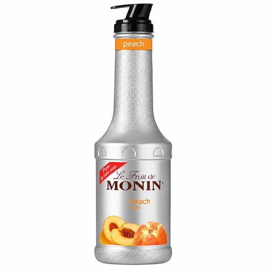 Monin Peach Fruit Mix Puree Sweet Peach Flavour 1L