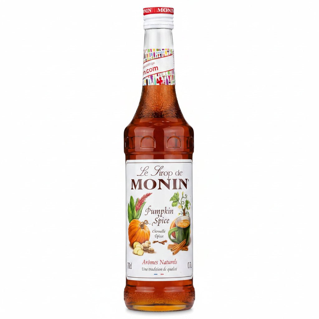 Monin Pumpkin Spice Syrup 700ml for Lattes and Hot Drinks - SNH Packing