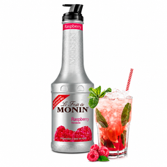 Monin Raspberry Fruit Mix Puree 50 Percent Raspberry 1L