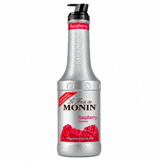 Monin Raspberry Fruit Mix Puree 1L Premium Berry Fruit Puree - SNH Packing