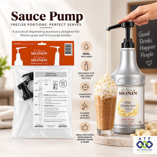 Monin Sauce Pump 1.89L Bottle 15ML Portion Dispenser Accessory - SNH Packing