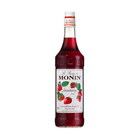 Monin Strawberry Syrup Sweet Fruit Flavour 1L