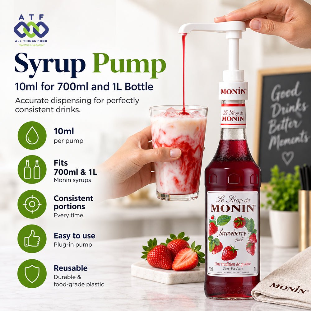 Monin Syrup Pump 10ml for 700ml and 1L Bottle Beverage Accessory - SNH Packing