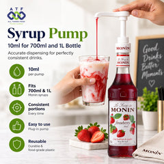 Monin Syrup Pump 10ml for 700ml and 1L Bottle Beverage Accessory - SNH Packing