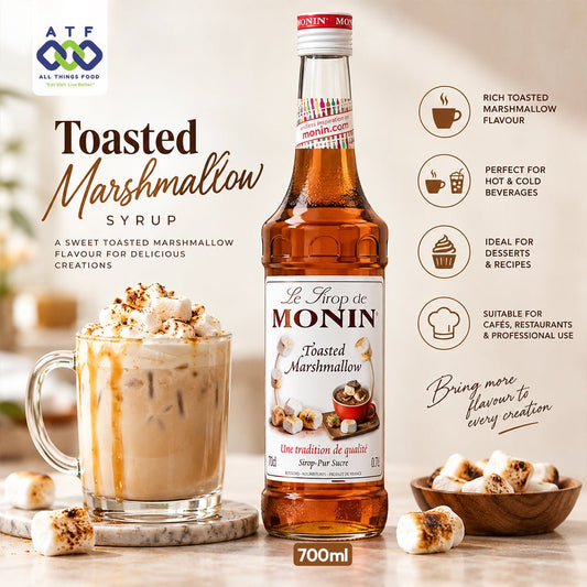 Monin Toasted Marshmallow Syrup 700ML Premium Sweet Flavour Syrup - SNH Packing
