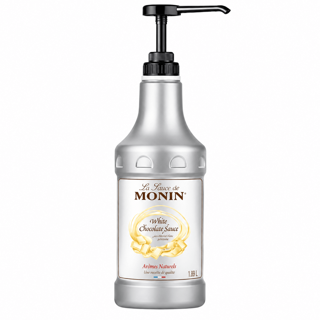Monin White Chocolate Sauce 1.89L for Coffee and Desserts - SNH Packing