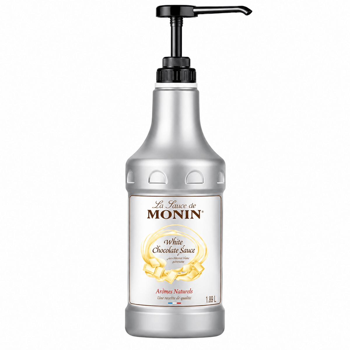 Monin White Chocolate Sauce 1.89L for Coffee and Desserts - SNH Packing