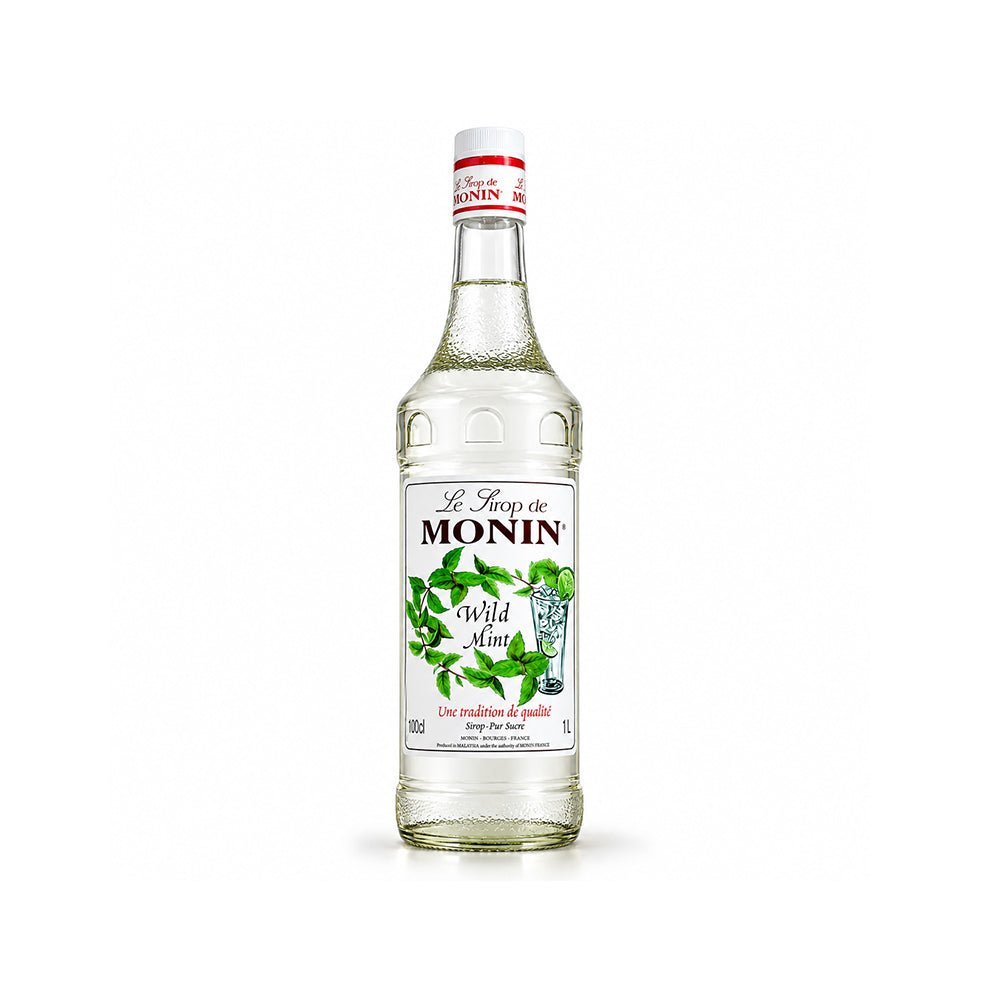 Monin Wild Mint Syrup 1L for Mojitos Lemonades - SNH Packing