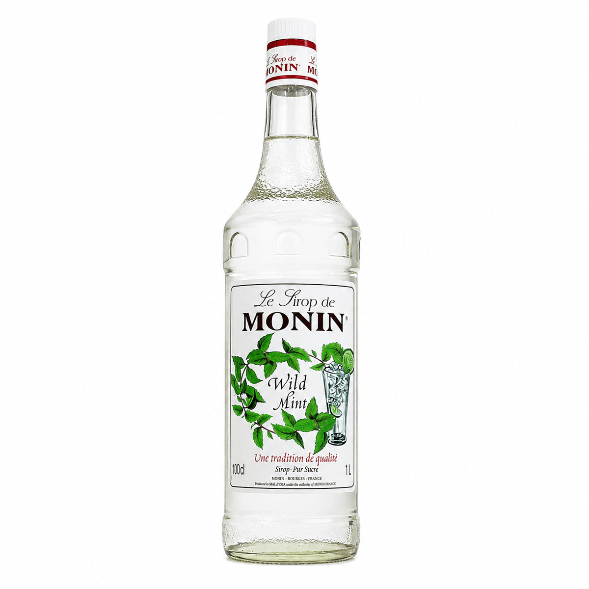 Monin Wild Mint Syrup 1L for Mojitos Lemonades - SNH Packing