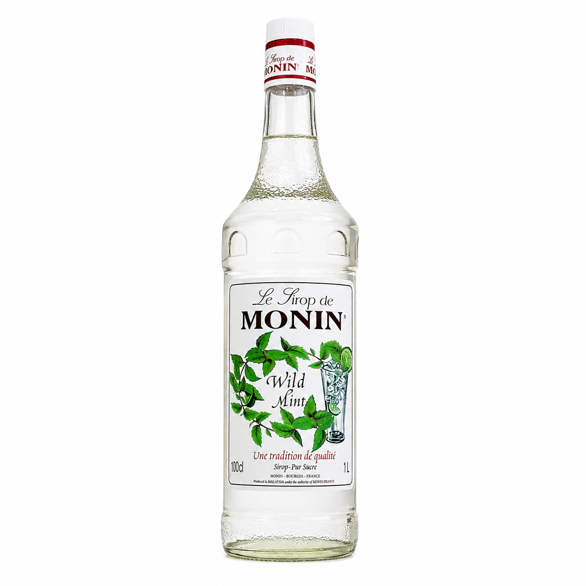 Monin Wild Mint Syrup Refreshing Spearmint Flavour 1L