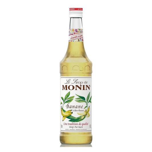 Monin Yellow Banana Syrup 10 Percent Banana Juice 700ml