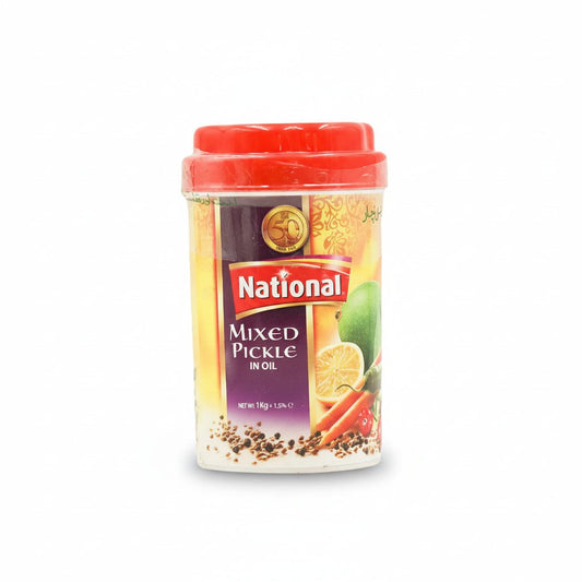 National Mixed Pickle 1kg – Traditional Spicy & Tangy Pickle - SNH Packing