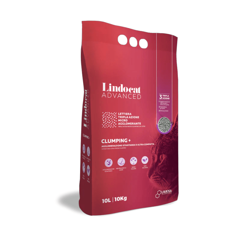 Natural Bentonite Lindocat Advanced Clumping + (Fragrance - free) 10 L - SNH Packing