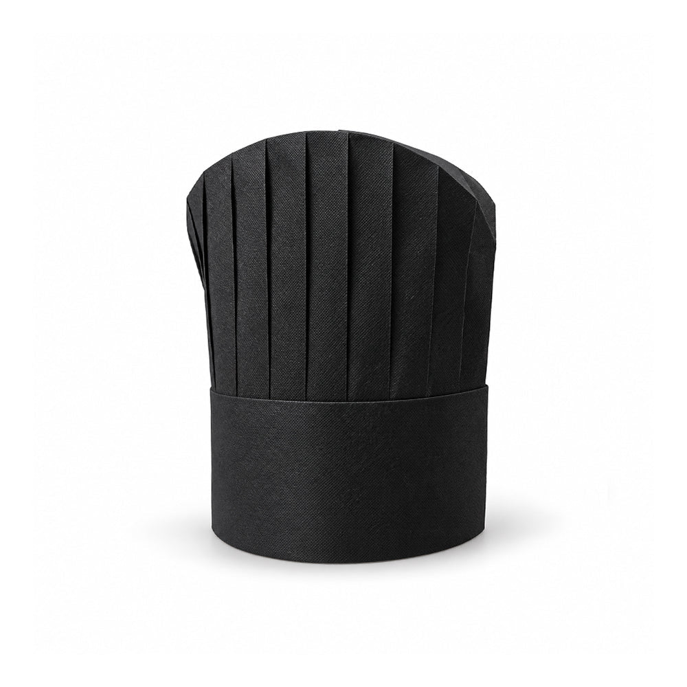 Non Woven Chef Hat 10 Pieces Black White 9 Inch 12 Inch - SNH Packing