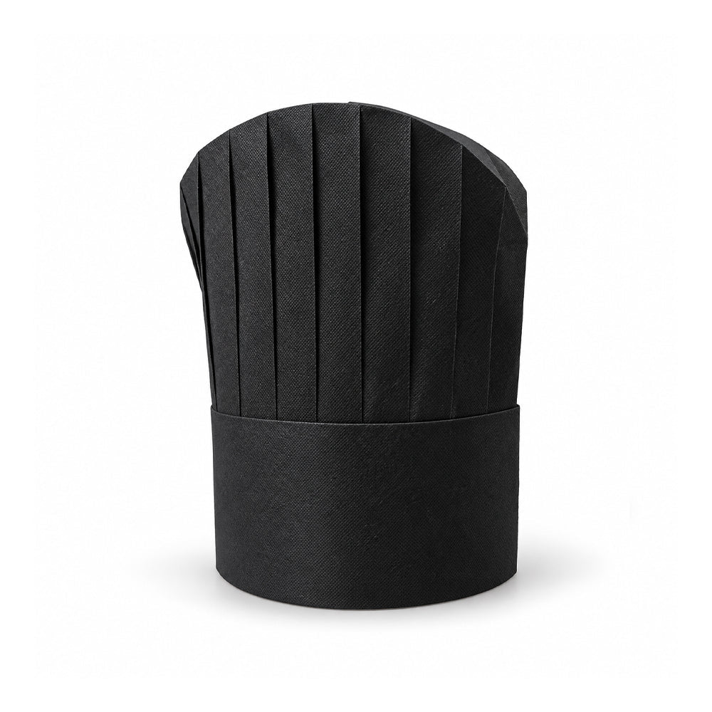 Non Woven Chef Hat 10 Pieces Black White 9 Inch 12 Inch - SNH Packing